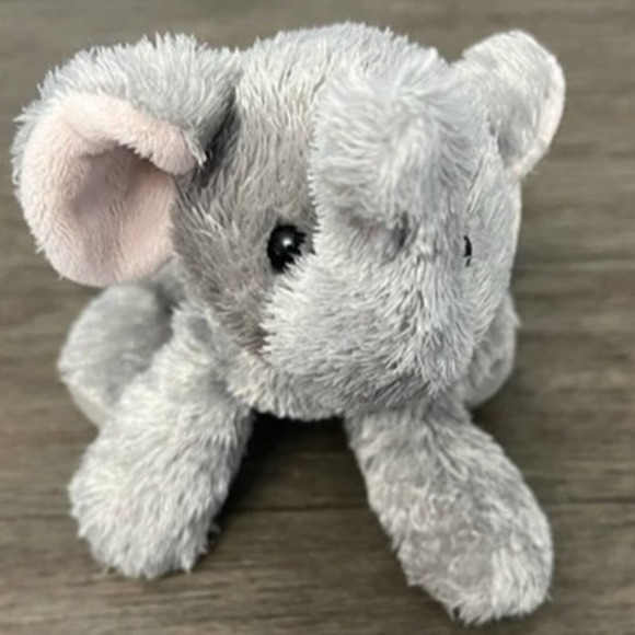 Aurora Baby Grey Elephant Plush 6" - Picture 1 of 5